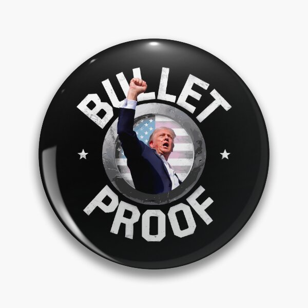 Item preview, Donald Trump assassination shot sniper MAGA Pennsylvania bullet proof designed and sold by w1ckerman.