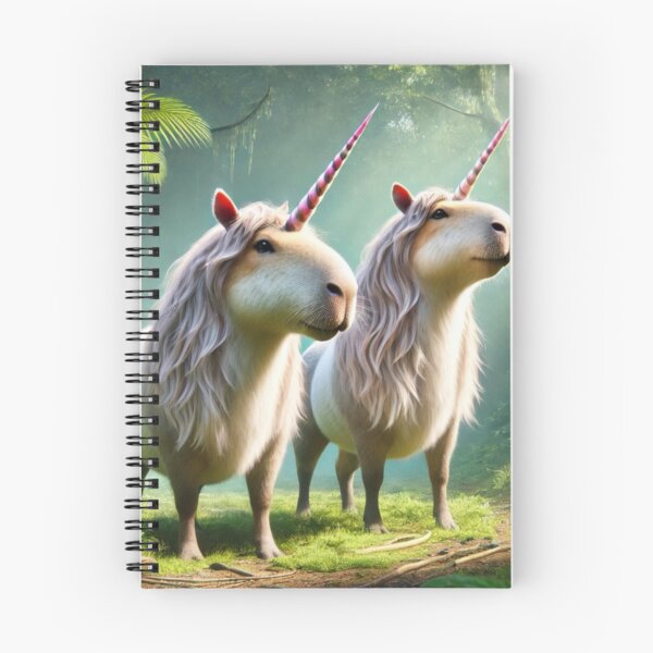 Item preview, Adorable Unicorn-Capybara Hybrid Animal. Vibrant and Colorful.  designed and sold by FantasyHybrids.