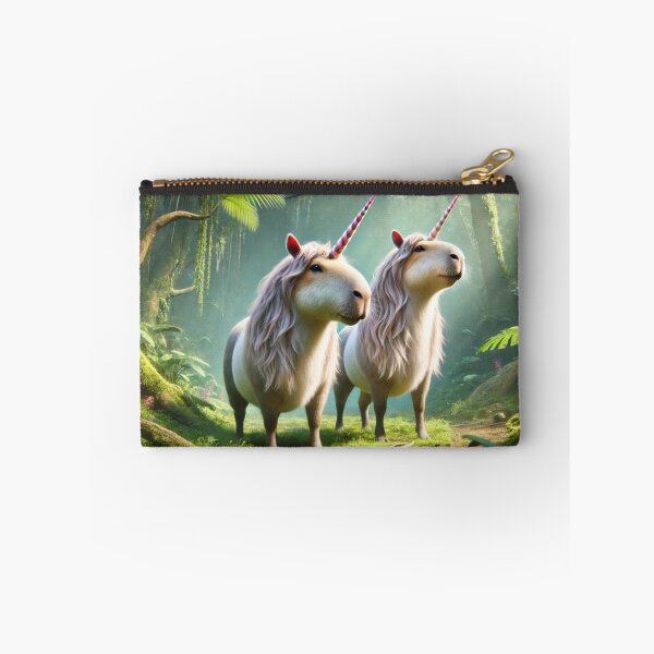 Item preview, Adorable Unicorn-Capybara Hybrid Animal. Vibrant and Colorful.  designed and sold by FantasyHybrids.