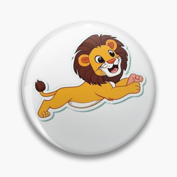 Item preview, Lucky the lion running designed and sold by JOHNACCO.