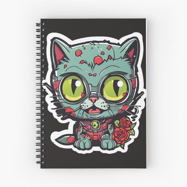Item preview, “Zombie Cat with Eclectic Accessories” designed and sold by Thaivi Design.