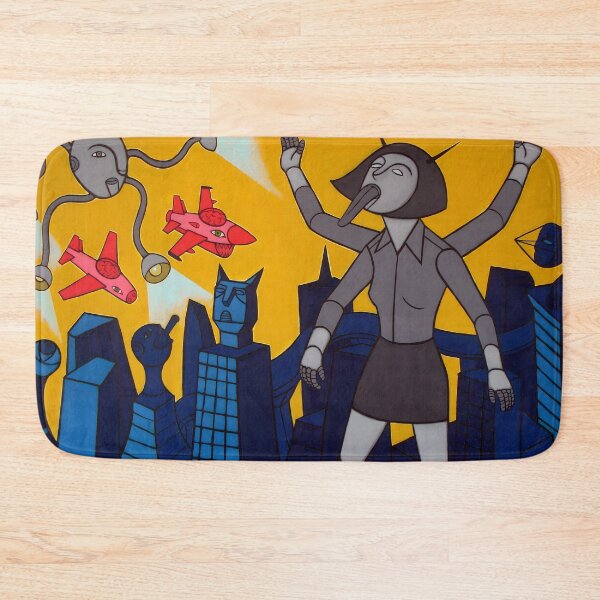 Item preview, Surreal Rise of the Mechanical City is a striking surrealist painting designed and sold by Kopiopang studio.