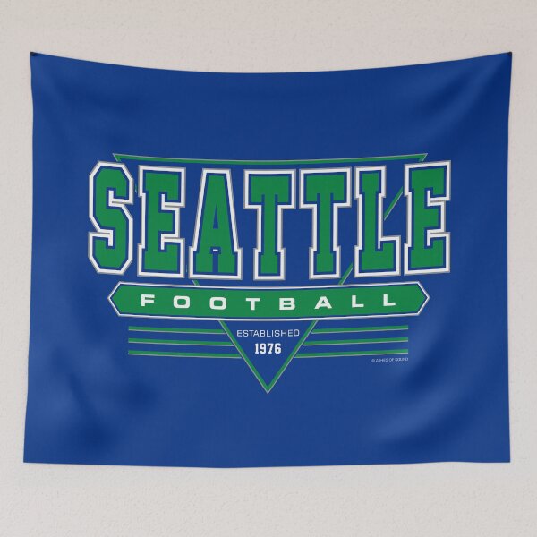 Artikelvorschau, Seattle Football Retro, Vintage Seahawks Inspired 90s Throwback entworfen und verkauft von Ashes of Sound.