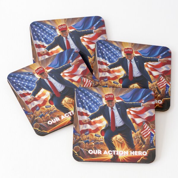 Item preview, Dodging Bullets, Leading America: Our Action Hero! designed and sold by LegallyToxic.