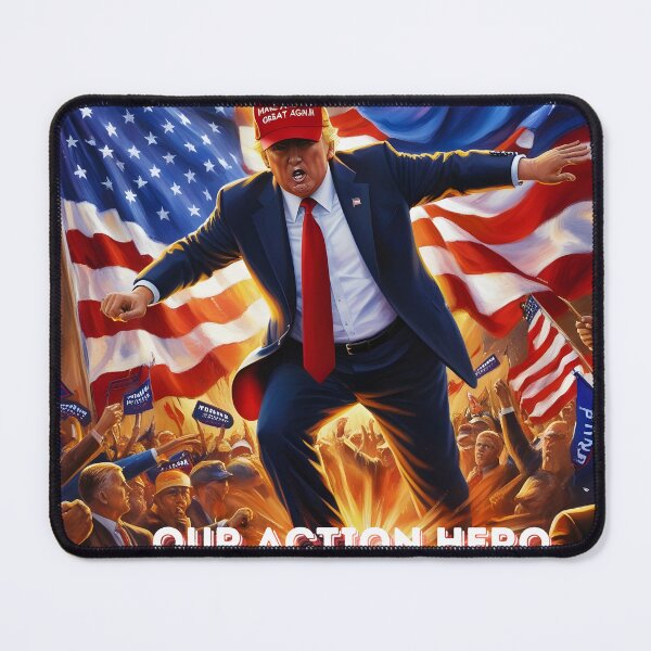 Item preview, Dodging Bullets, Leading America: Our Action Hero! designed and sold by LegallyToxic.