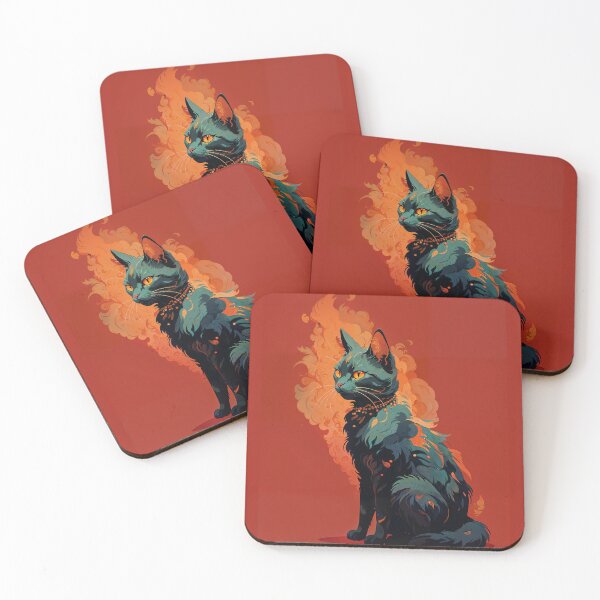 Item preview, Vermilion Cat designed and sold by crashbubble.