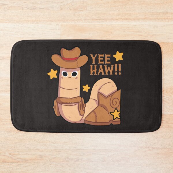 Item preview, Yee haw cowboy worm cute  designed and sold by Kawabijutsu21.