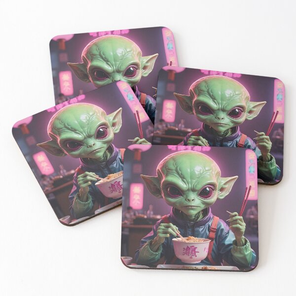 Item preview, Alien Eating Japanese Food designed and sold by DifferentPOV.