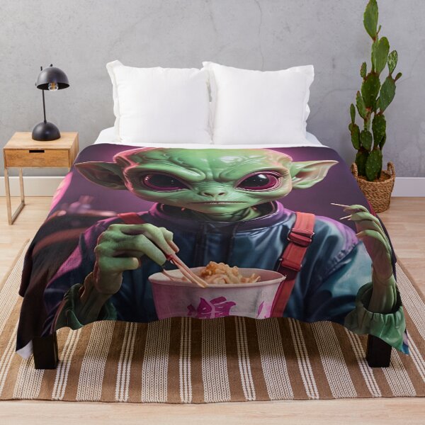 Item preview, Alien Eating Japanese Food designed and sold by DifferentPOV.