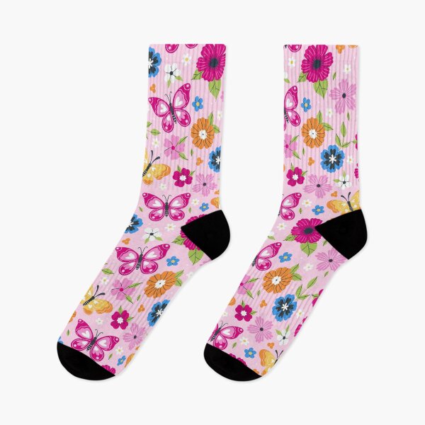 Item preview, pattern with butterflies and flowers designed and sold by burbura.