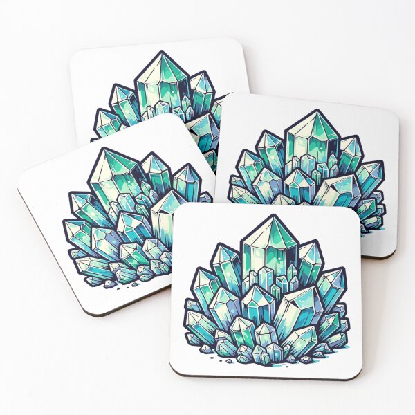 Item preview, Blue-green Crystals designed and sold by Catherine Harrison.