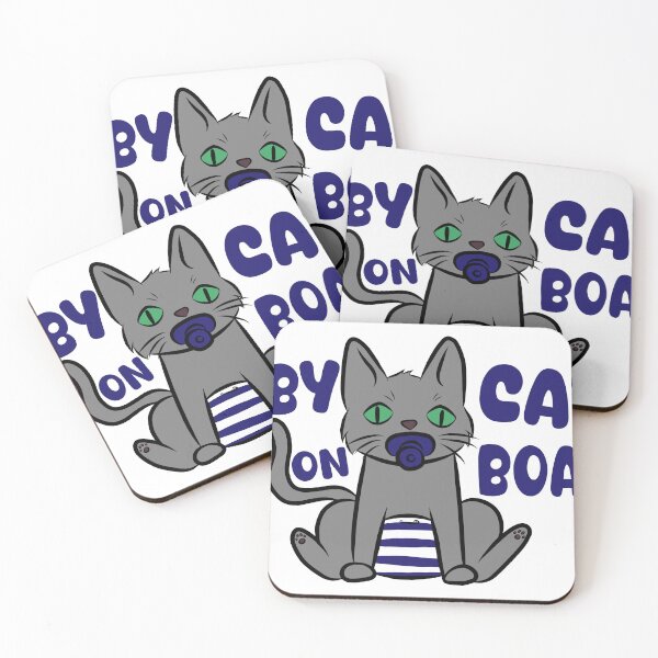 Item preview, Baby Cat on Board designed and sold by LegallyDistinct.
