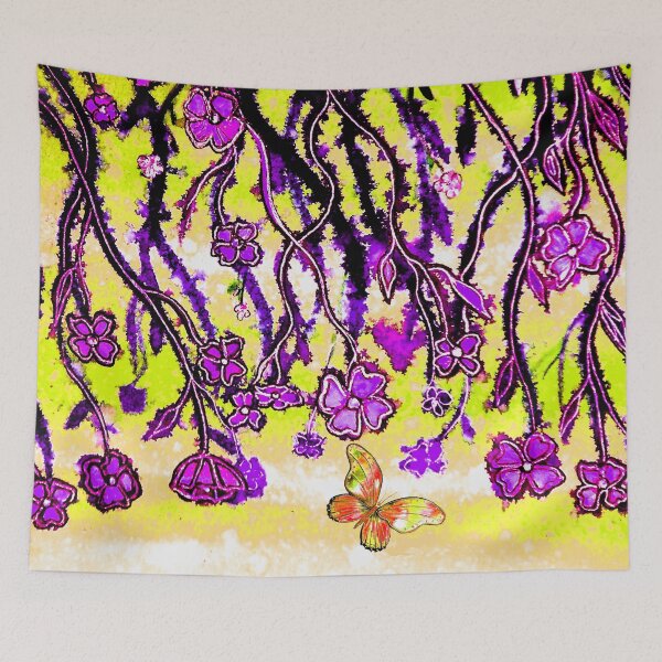 Item preview, Purple Flower Veil designed and sold by Linda Callaghan.