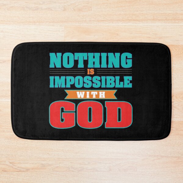 Item preview, Nothing is impossible with God designed and sold by Billium Halder.