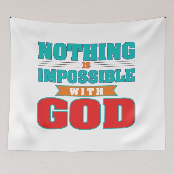 Item preview, Nothing is impossible with God designed and sold by Billium Halder.