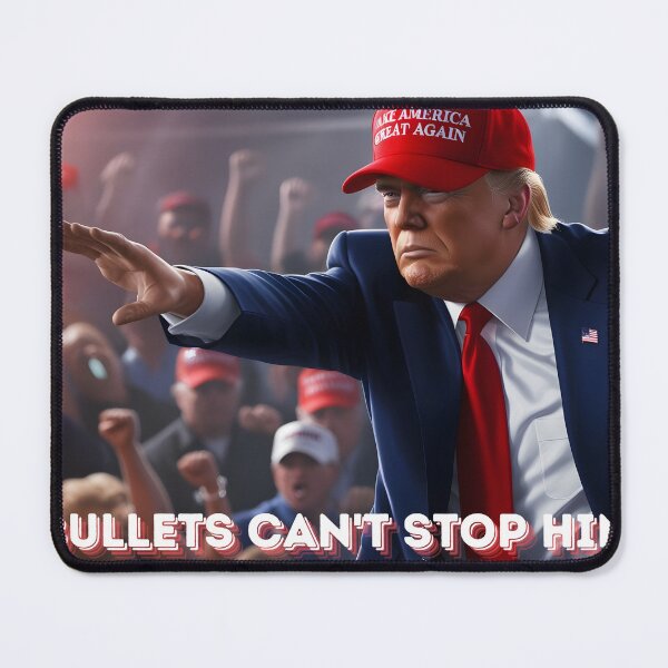 Item preview, Bullets Can't Stop Him: America's Unflinching Leader designed and sold by LegallyToxic.