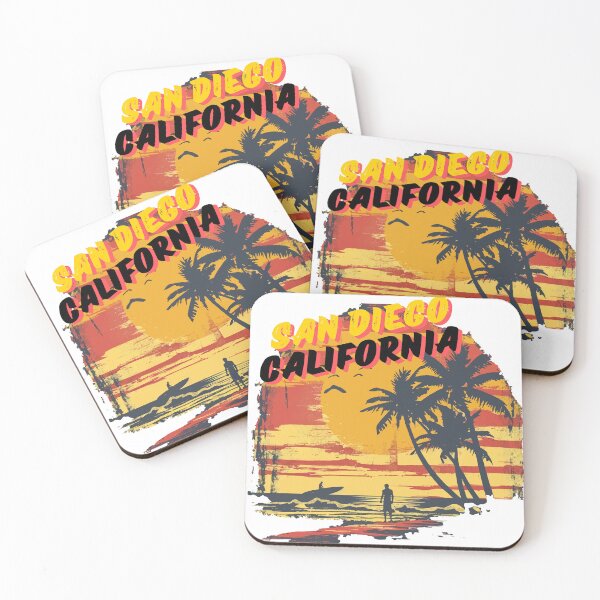 Item preview, San Diego California and La Jolla beach surf summer retro vintage T-Shirt designed and sold by Cute Animal pattern T-shirt.