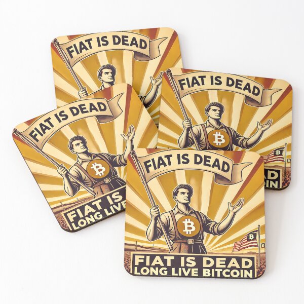 Item preview, Fiat is Dead Long Live Bitcoin BTC Crypto Advertisement designed and sold by NoCompetition.