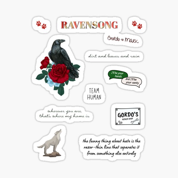 Item preview, Ravensong Gordo & Mark Sticker Pack designed and sold by weightyghosts.