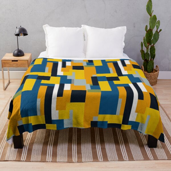 Item preview, Cool 70s retro fabric pattern - simplistic abstract blocks that are perfect fabric textures designed and sold by TheScruffyGoose.