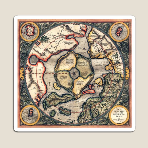 Item preview, 1595 Flat Earth Map  designed and sold by Michael Kessel.