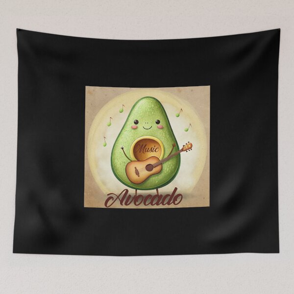 Item preview, Avocado Music - Singing Avocado T-Shirt Designs of the Year designed and sold by Techflare.