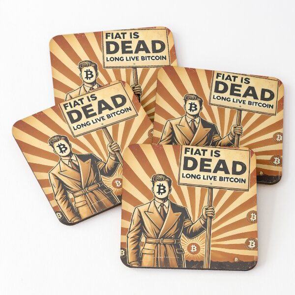 Item preview, Fiat is Dead Long Live Bitcoin Crypto Advertisement designed and sold by NoCompetition.