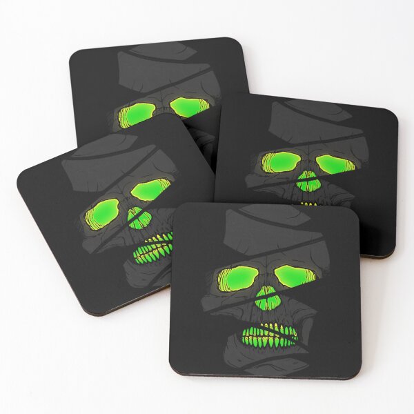 Item preview, Skull ( Green Wave ) designed and sold by BerryBerryBaby.