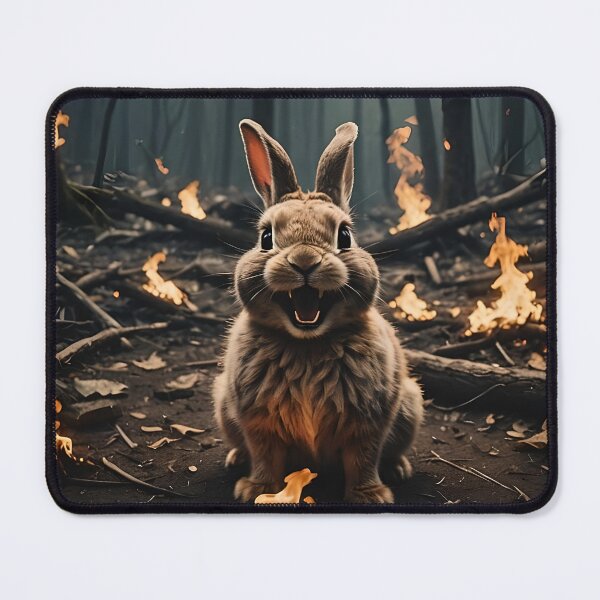 Item preview, Cute Evil Bunny Playing In Fire designed and sold by DifferentPOV.