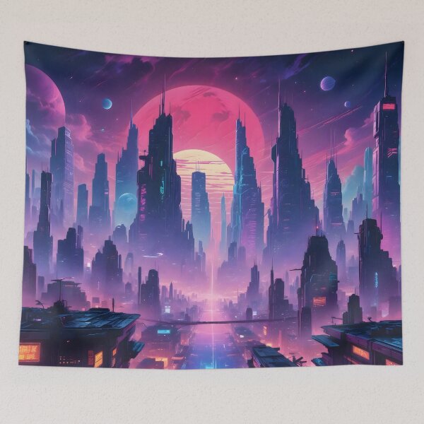 Item preview, Cyberpunk City Skyline designed and sold by papi1998.