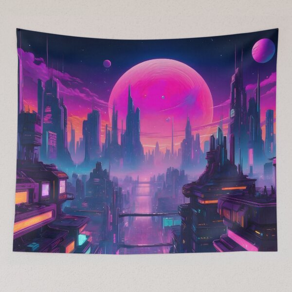 Item preview, Cyberpunk City Skyline designed and sold by papi1998.