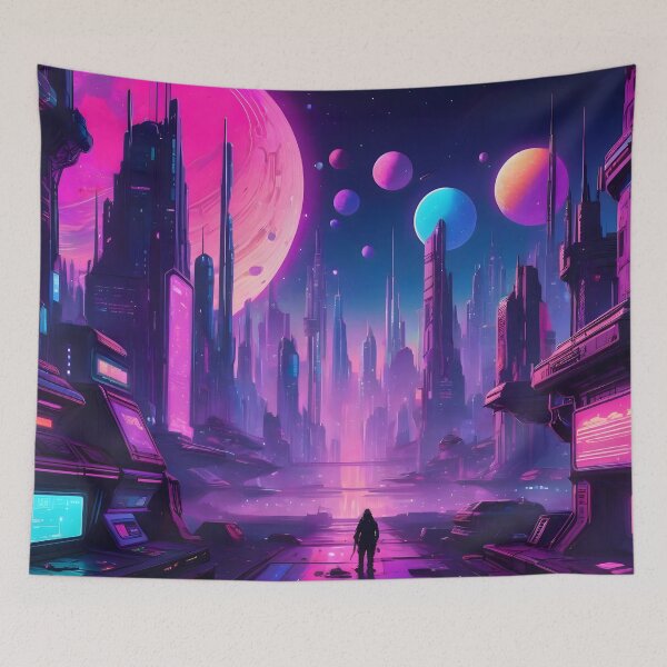 Item preview, Cyberpunk City Skyline designed and sold by papi1998.