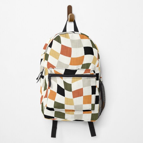 Item preview, Warped Check - Dark Olive and Pastel Yellow designed and sold by appleyards.