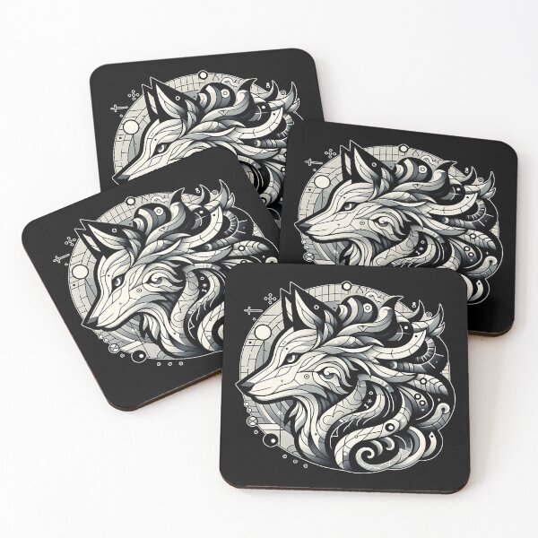Item preview, Geometric Abstract Wolf Art designed and sold by Dynke.