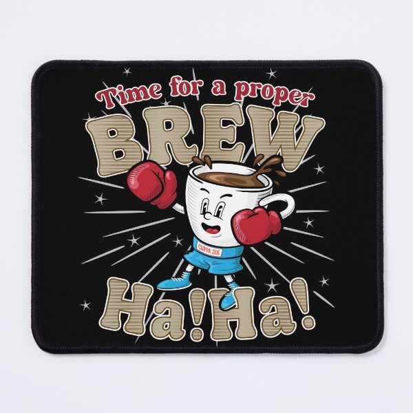 Item preview, Funny Coffee Boxing Brewhaha Illustration designed and sold by jorgenmac.