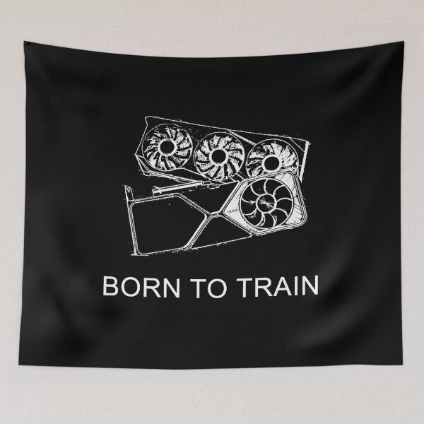 Item preview, Born To Train (compact) (white) designed and sold by ethansmith2000.