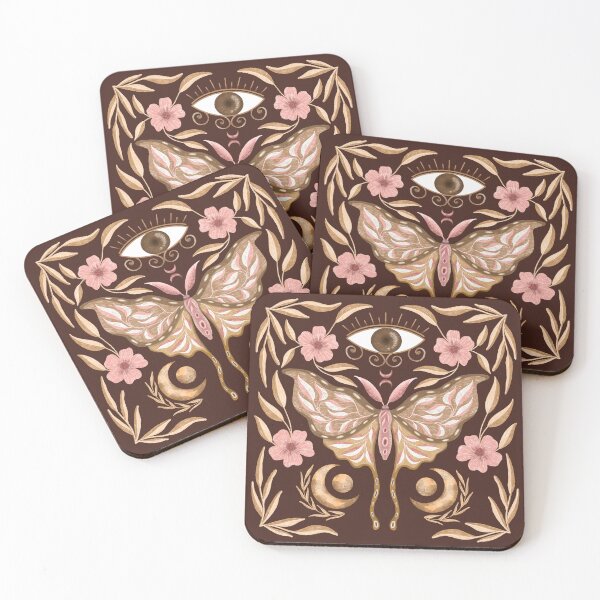 Item preview, Luna moth pink boho designed and sold by pinkyfish1010.
