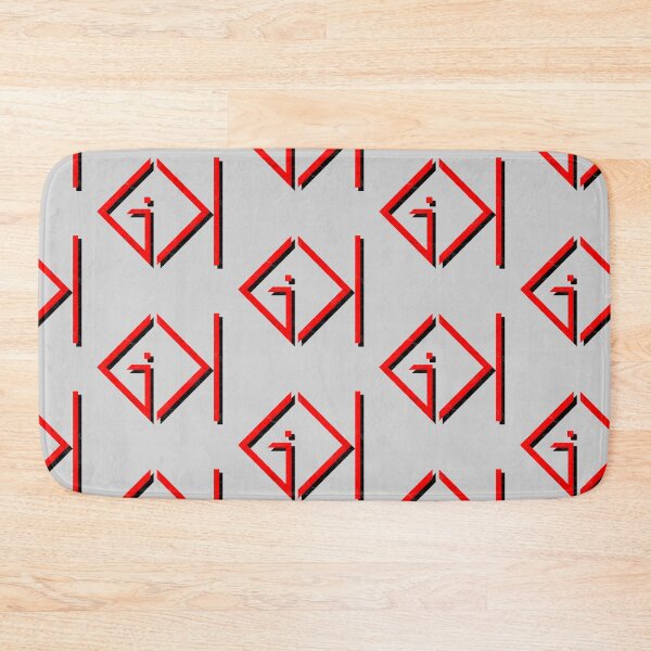 Item preview, Minimalist Christian Apparel: God is Greater Than Me -Geometric Fish symbol Red Design - John 14:28 designed and sold by ZechJohnRB.