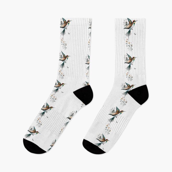 Item preview, Bee-eater flying among little flowers in watercolors designed and sold by FusiTink.