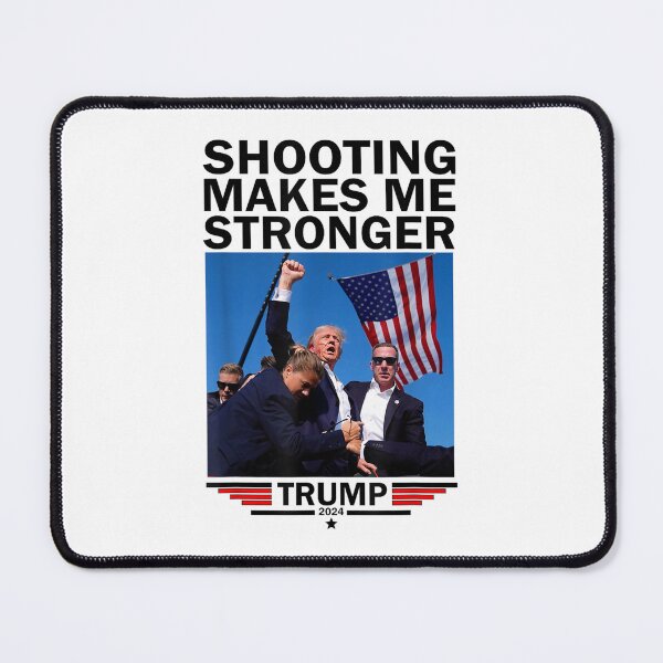 Item preview, Shooting Makes Me Stronger Trump 2024 designed and sold by Deacongarcia.