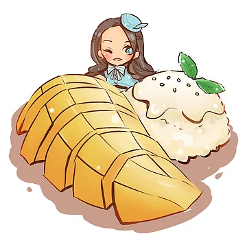 Artwork thumbnail, Mango Sticky Rice by uthinkiprint