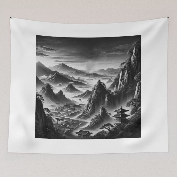 Item preview, Misty Mountain Village designed and sold by Customisedartnz.