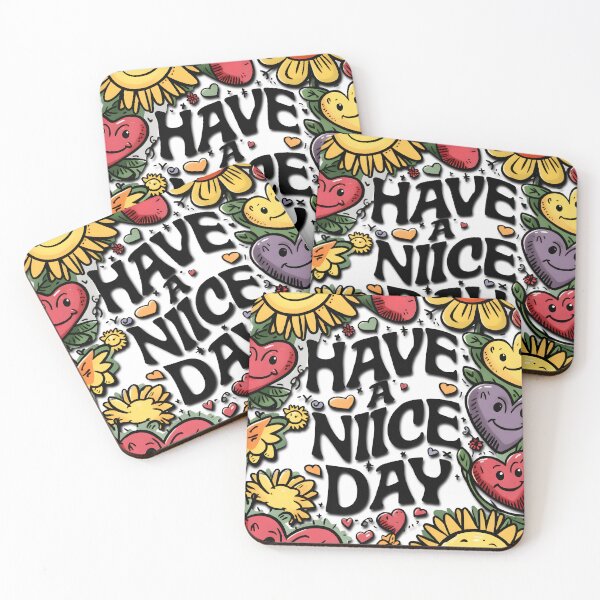 Item preview, Have A Nice Day - Flower And Typography  designed and sold by AlphaTeez.