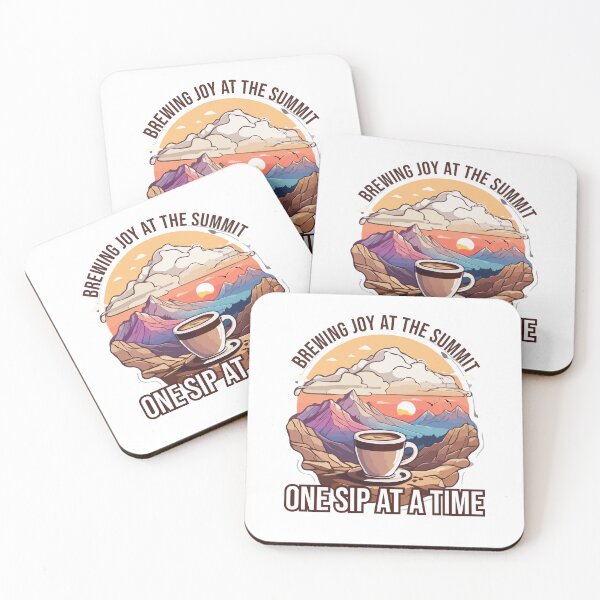 Item preview, Brewing Joy at The Summit One Sip at a Time, Hiking, Wanderlust Nature Lover, Adrenaline Rush Explorer Traveler Panorama designed and sold by Peculiarts.
