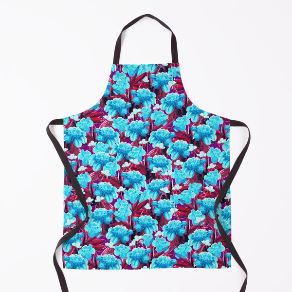 Item preview, Watercolor peonies, Light blue on purple background designed and sold by Alex Blud.