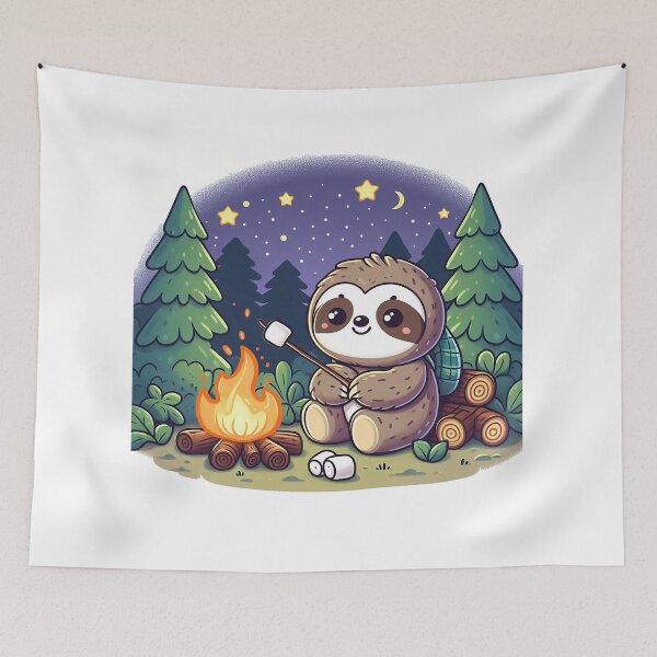 Item preview, Campfire Sloth designed and sold by istoriadesign.