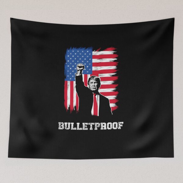 Item preview, Bulletproof Trump 2024 designed and sold by HeadTurningArt.