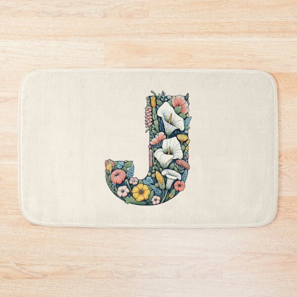 Item preview,  Floral Letter J designed and sold by zzz888.