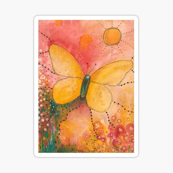 Butterfly Art Merchandise Sticker