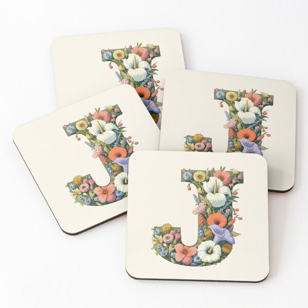Item preview, Floral Letter J designed and sold by zzz888.